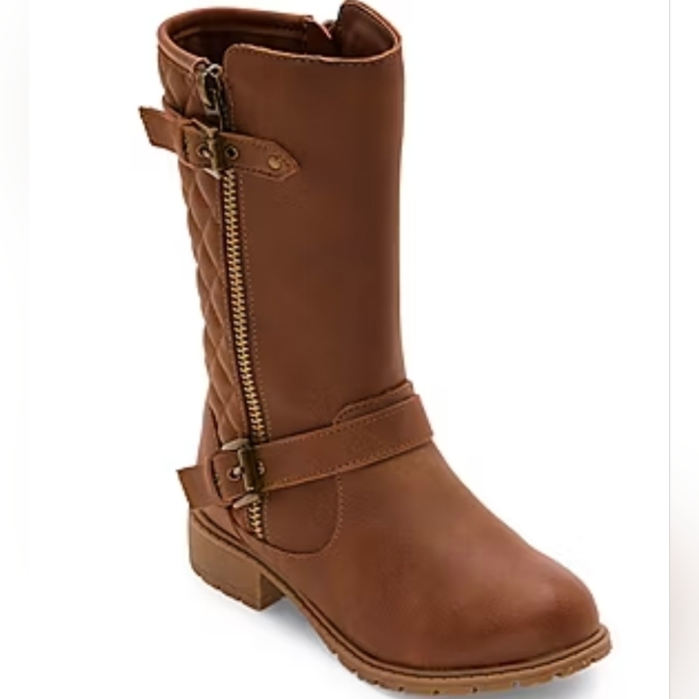 New No Box Thereabouts Toddler Girls US 9 Lil Hailey Cognac Riding Boots